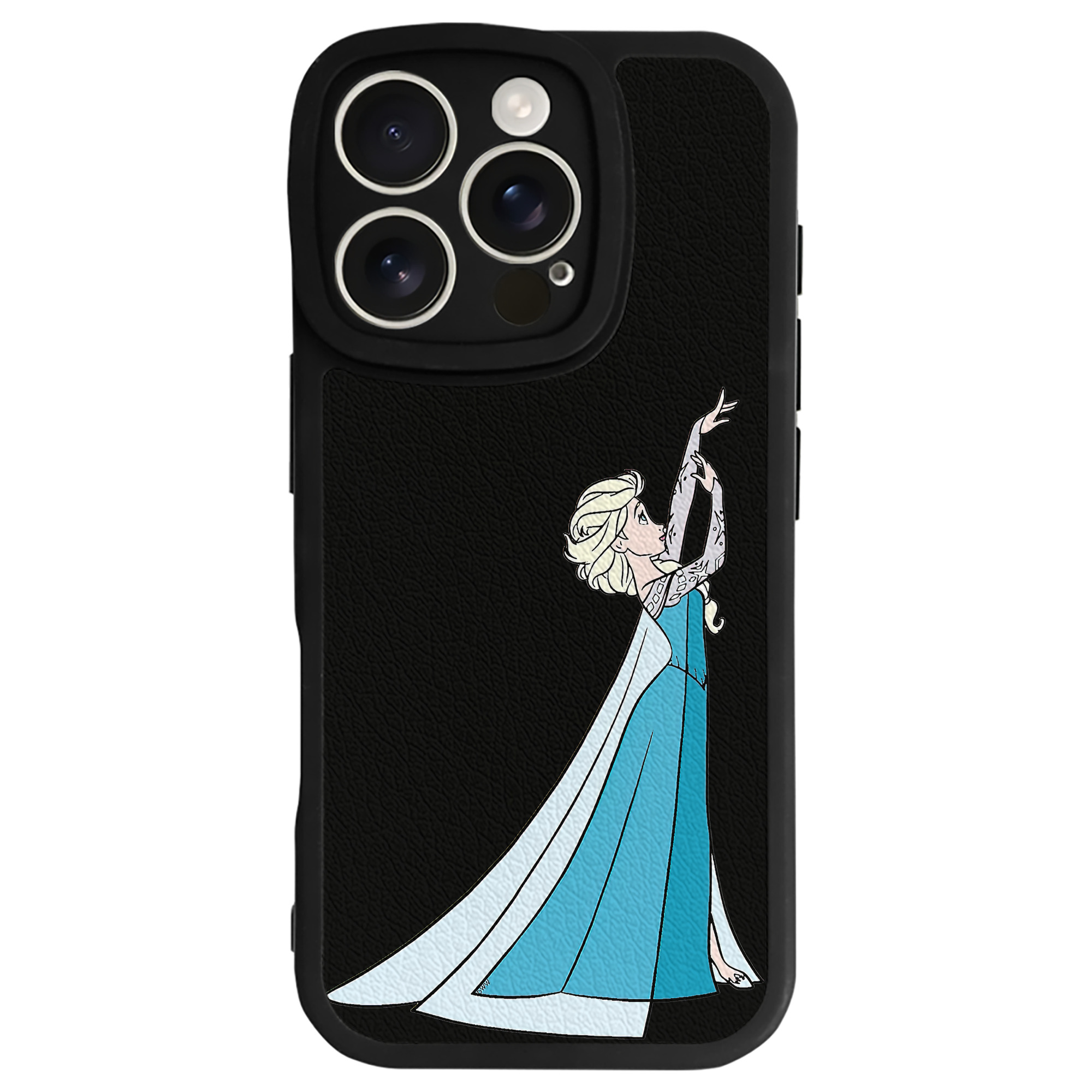 （画像用） アナと雪の女王 アンナ エルサ Frozen Anna Elsa 【iPhone 16シリーズ対応】シリコンスマホケース（レザー調） 材質：シリコン